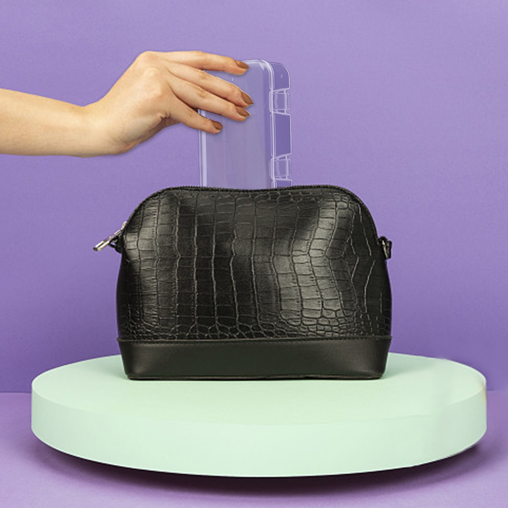 Hộp Nhựa Mini Hình Chữ Nhật Đựng Trang Sức Đa Năng