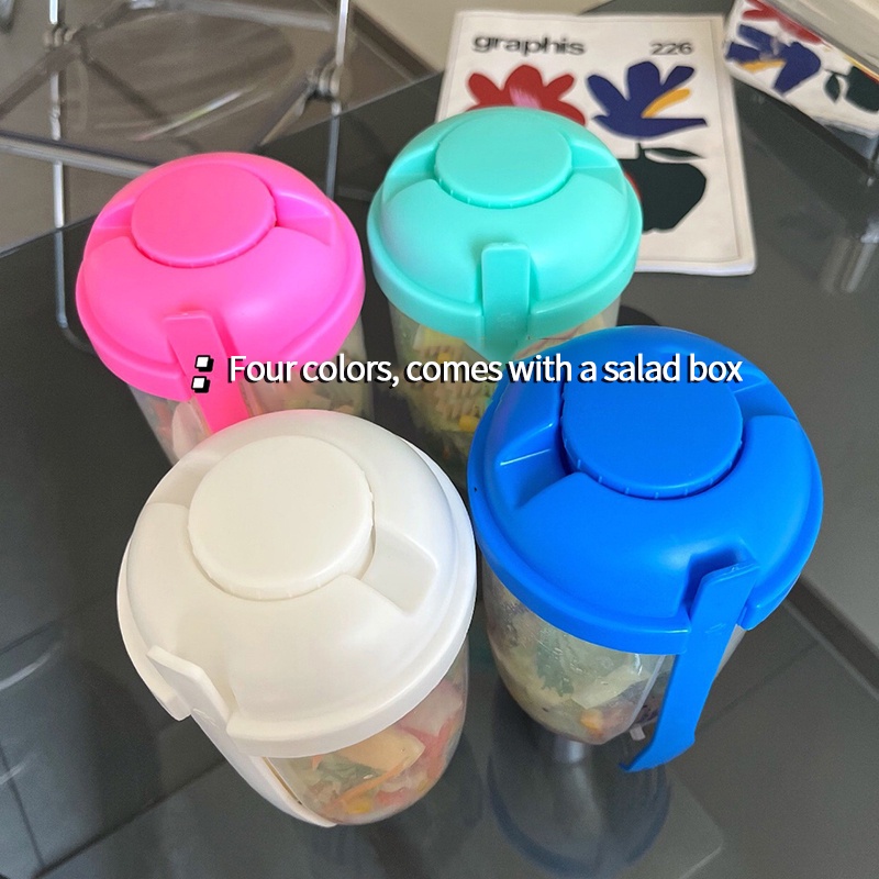 Cốc Đựng Thức Ăn Có Nắp Đậy Giảm Cân Thiết Kế Sáng Tạo