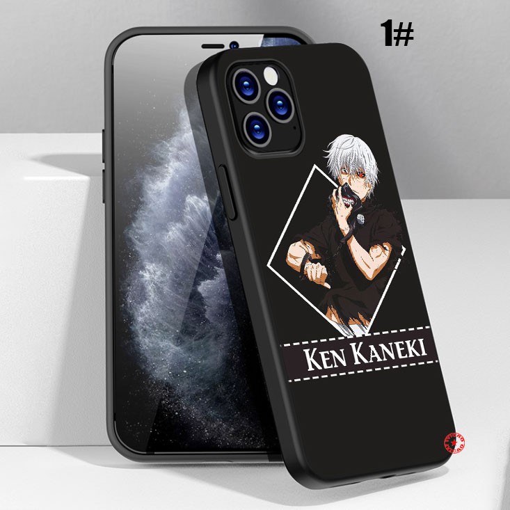 Ốp lưng silicon dẻo hình nhân vật Ken Kaneki cho iPhone 11 12 Pro Max Mini SE