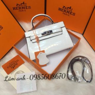 Túi xách hm kelly da rắn size đáy 20