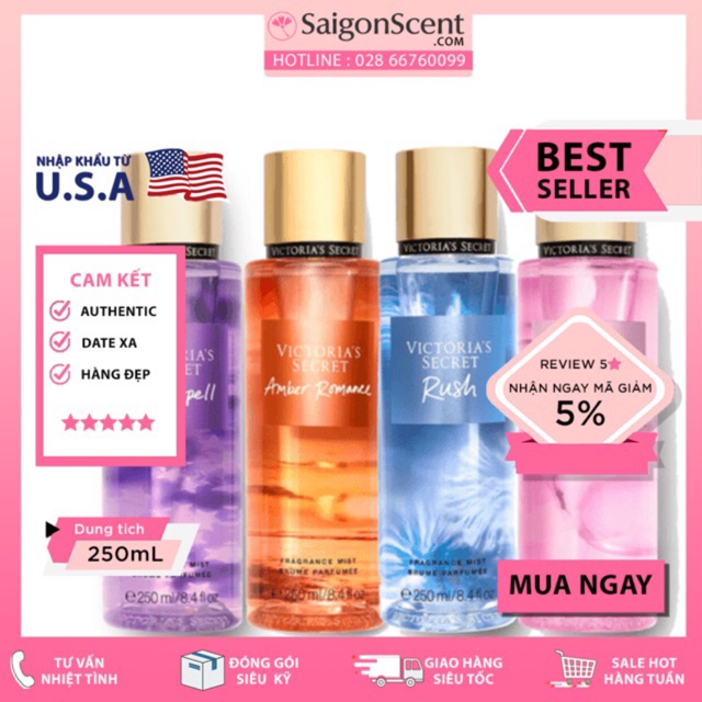 Xịt Thơm Toàn Thân Victoria’s Secret (250ml)