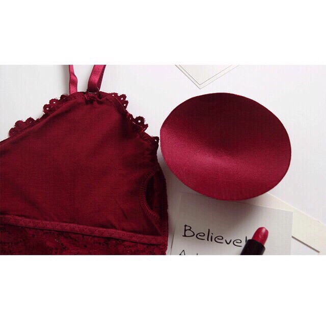 Áo Bra 2 dây điều chỉnh ren mềm mút mỏng cao cấp 343 | BigBuy360 - bigbuy360.vn