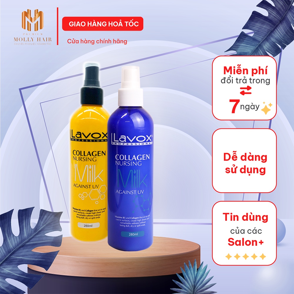 Sữa Dưỡng Collagen MollyHair Lavox Collagen Nursing Milk Against UV - 280ml