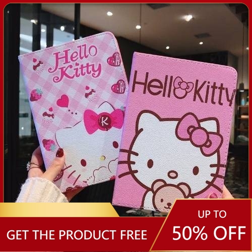 Bao Da Máy Tính Bảng Họa Tiết Hello kitty Cho ipad 2021 10.2inch AIR 9.7 mini 3 4 5 6 7 8 9