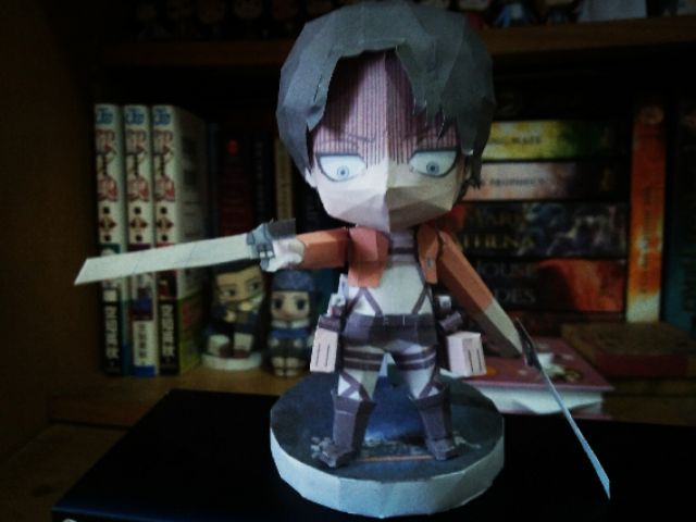 Mo Hinh Giấy Anime Attack On Titan Chibi Levi Ackerman Shopee Việt Nam