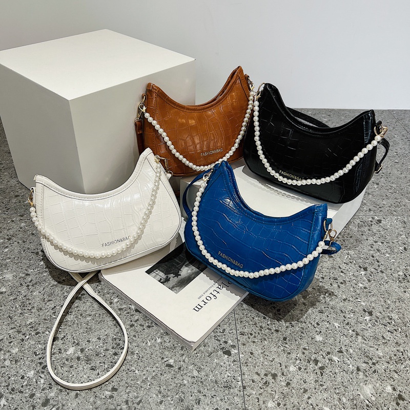 Túi Đeo Vai Đính Ngọc Trai Thời Trang Mùa Hè 2022 Cho Nữ