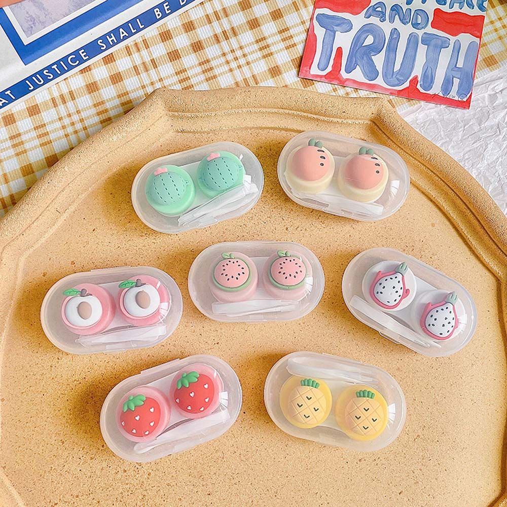 Hộp đựng kính áp tròng mini họa tiết hoạt hình dễ thương