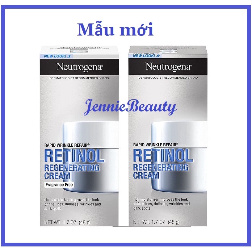 [Hàng USA] Kem dưỡng chống lão hoá và chống nhăn chuyên sâu Neutrogena Rapid Wrinkle Repair Regenerating Cream (48g)