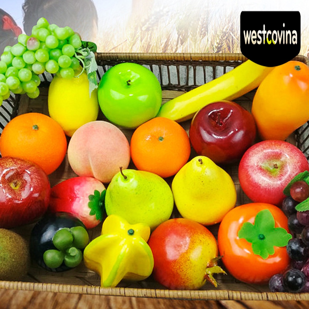 [Hot]☀ Trái Táo Chuối Cam Chanh Sống Động Như Thật Trang Trí Nhà Cửa