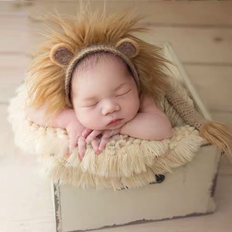 Chăn Cotton Dệt Kim Hỗ Trợ Chụp Ảnh Cho Bé