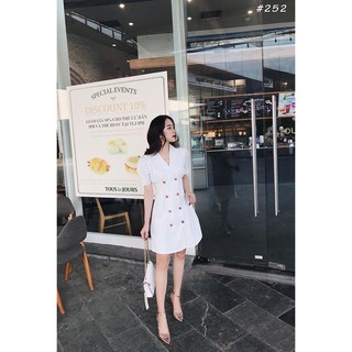 Đầm Vest Sọc Siêu Xinh