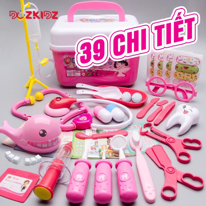 Đồ chơi bác sĩ nha khoa 33 chi tiết cho bé từ 2 tuổi trở lên - DOZKIDZ