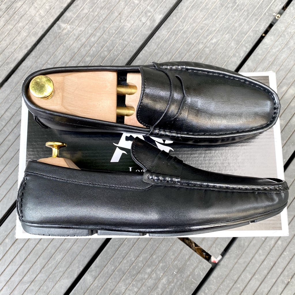 Giày lười nam da bò cao cấp đế bệt