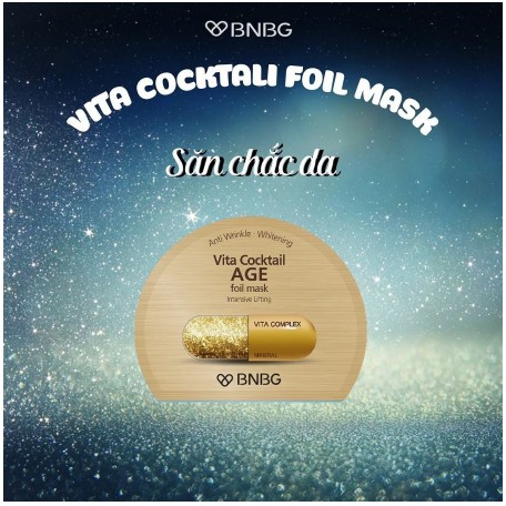 Combo 10 Mặt nạ dưỡng da BNBG Vita Cocktail Foil Mask 30ml X 10 ( AQUA, AGE, Brightening)