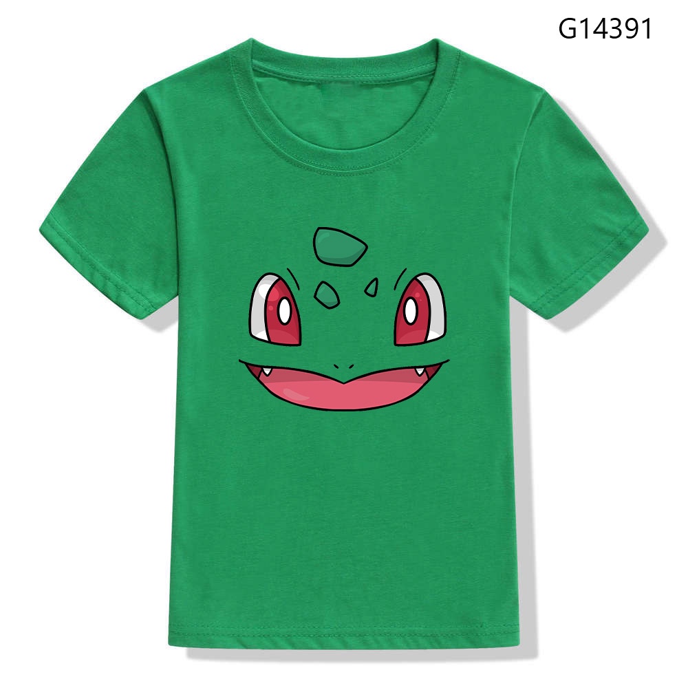 Áo Thun Tay Ngắn Cổ Tròn In Hình pikachu Dễ Thương Thời Trang Mùa Hè Cho Bé Trai Và Gái