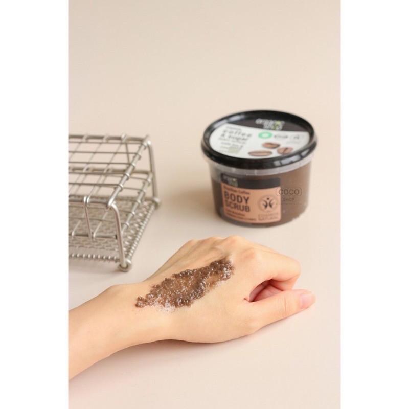 (CHÍNH HÃNG) TẨY TẾ BÀO CHẾT TOÀN THÂN ORGANIC SHOP - ORGANIC BRAZILIAN COFFEE & SUGAR BODY SCRUB 250ml - HƯƠNG CÀ PHÊ | WebRaoVat - webraovat.net.vn