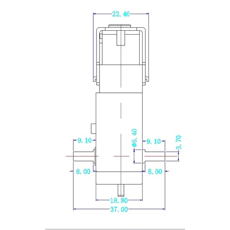 Động cơ giảm tốc vàng + bánh xe vàng