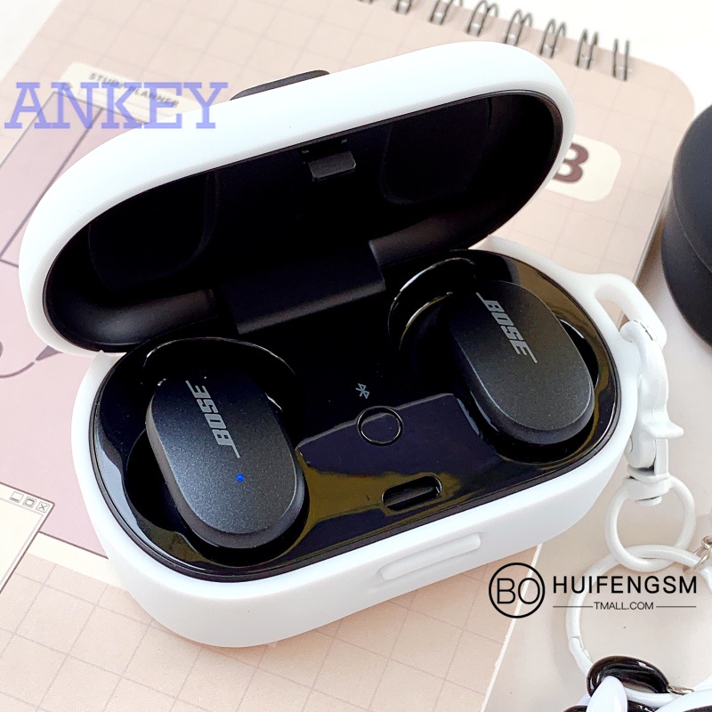 Bose QuietComfort Earbuds / Sport Earbuds Case Vỏ Bảo Vệ Hộp Sạc Tai Nghe Bluetooth Không Dây Bằng Silicon Màu Đen Cho Bose Quietcomfort