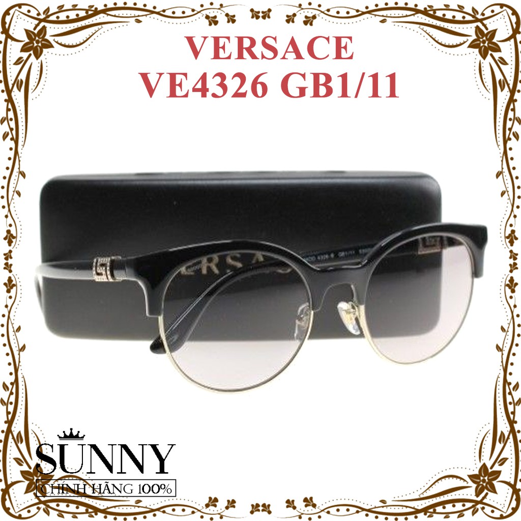 Kính mát chính hãng nam nữ Versace VE4326 GB1/11 màu sắc thời trang, thiết kế dễ đeo bảo vệ mắt