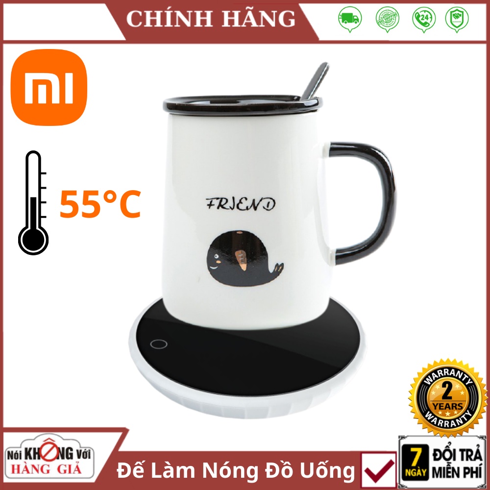 Đế Hâm Nóng Đồ Uống Xiaomi Youpin Rosou 55°C , Dùng cho mọi loại cốc , bảo hành 24 tháng