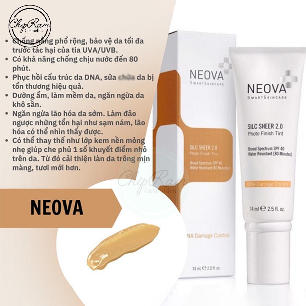 Kem Chống Nắng Bảo Vệ Da Neova SPF 40 (Hàng công ty)