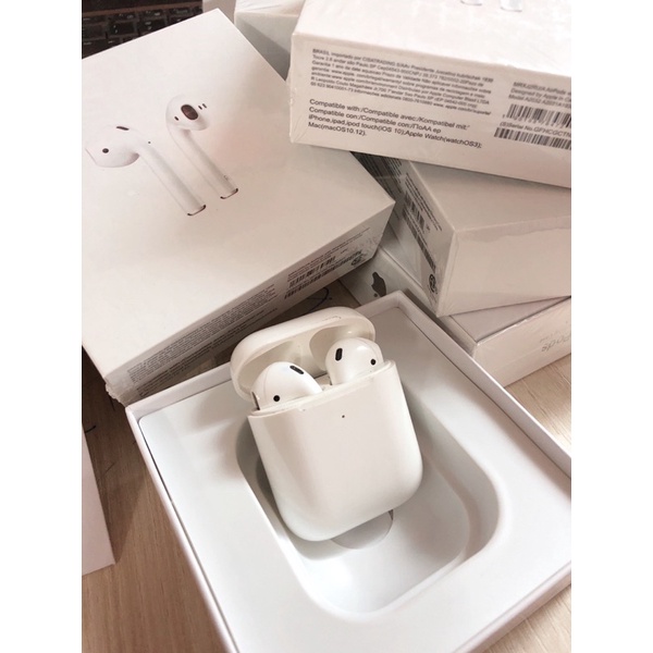 Tai Nghe Không Dây Airpods 2 Định Vị - Đổi Tên - Sạc Không Dây - Tháo Tai Dừng Nhạc Phiên Bản 2021