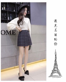 CHÂN VÁY DẠ KẺ