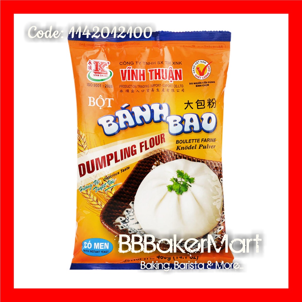 Bột trộn sẵn làm BÁNH BAO hiệu Vĩnh Thuận (CÓ MEN) - Gói 400gr