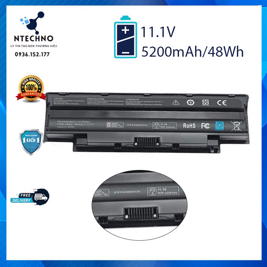 🌟 :. Pin laptop Dell Inspiron J1KND N4010 N4110 N5010 N3010 N5110 N4050 N5050 N7110 3420 3520 14R 15R VOSTRO 1450 1440