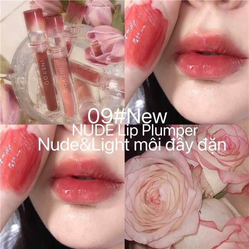 😈SĂN SALE😈Son Bóng INEYOO Màu Nude Tạo Hiệu Ứng Gương, Căng Bóng - Logod.m