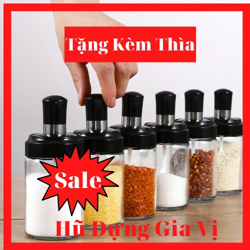 ĐỒ GIA DỤNG NHÀ BẾP. Hũ Gia Vị Kèm Muỗng Cực Xịn Chăm Sóc Nhà Cửa Shop