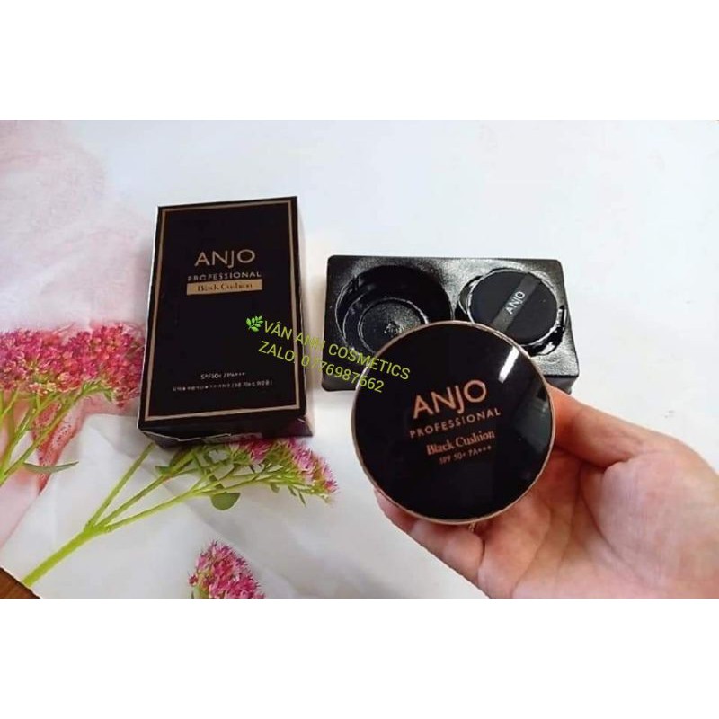 🌿HÀNG CHÍNH HÃNG🌿Phấn nước Anjo Profession Black Cushion ( gồm 1 hộp + 1 lõi + 2 bông phân') | BigBuy360 - bigbuy360.vn