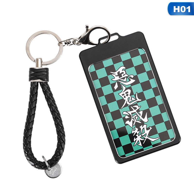 Móc Khóa In Hình Nhân Vật Anime Demon Slayer: Kimetsu no Yaiba Tanjirou Nezuko Zenitsu Inosuke Bằng PVC