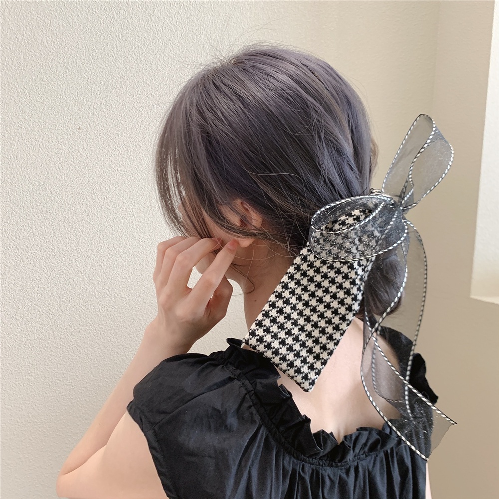 Kẹp Tóc Hình Nơ Ren Bằng Hợp Kim Thời Trang Hàn Quốc Cho Nữ