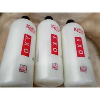 Oxy trợ nhuộm tóc siêu dưỡng không rát Kella 1000ml chai màu trắng nắp đen
