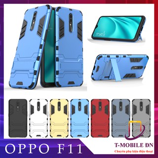 Ốp lưng Oppo F11, Ốp iron man chống sốc kèm chống xem video tiện lợi và bảo vệ Camera Oppo F11