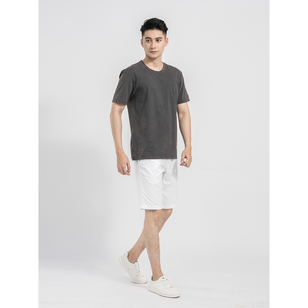 Áo thun nam ARISTINO dáng Casual fit suông rộng, chất liệu cotton mềm mại, khả năng thấm hút mồ hôi cao - ATS022S1