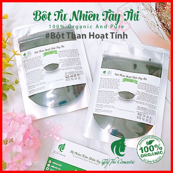 Bột Than Hoạt Tính Xay Mịn Gói 100 gram