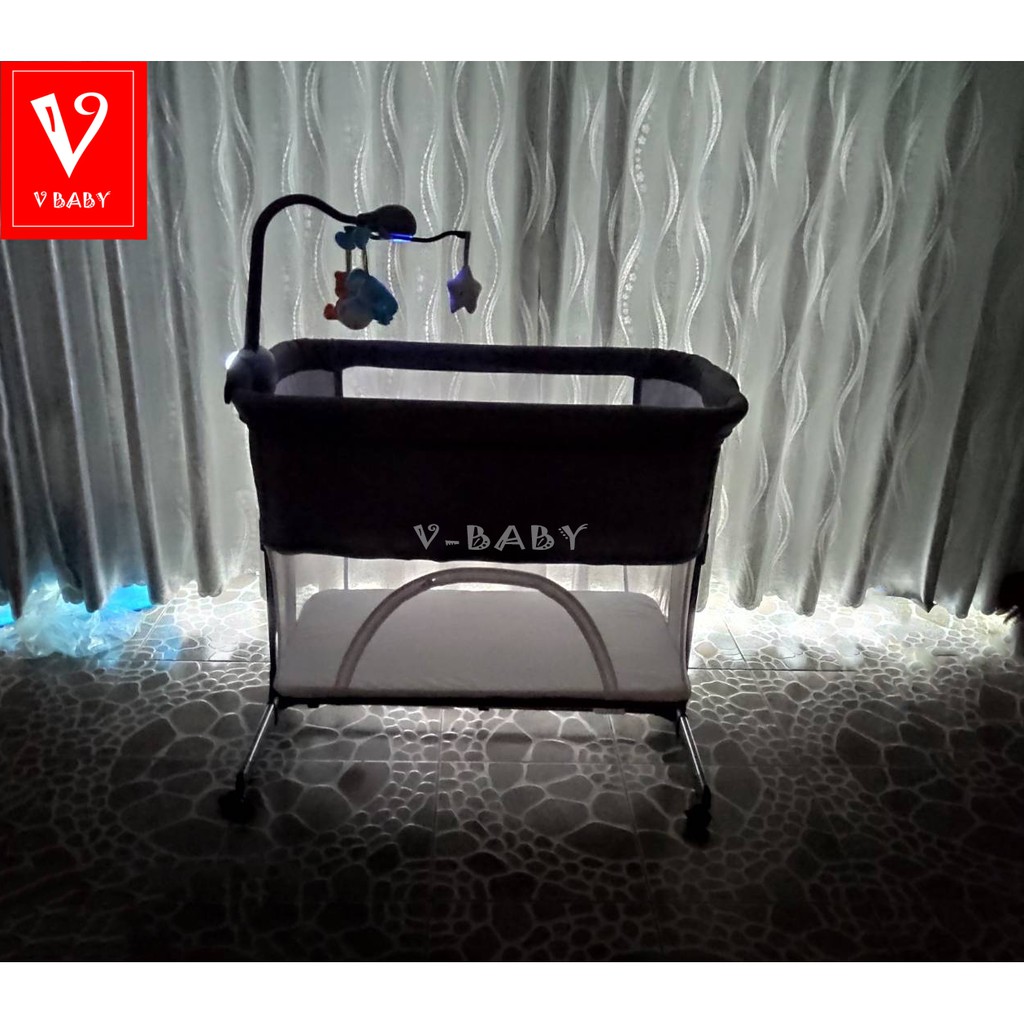 [FREESHIP] Giường Nôi Đa Năng V-Baby F4 mẫu mới năm 2020( kèm video thật )