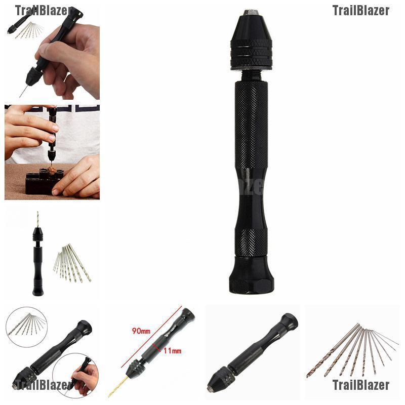 Dụng cụ máy khoan cầm tay kèm 10 đầu khoan TBVN 11X dùng làm trang sức thủ công