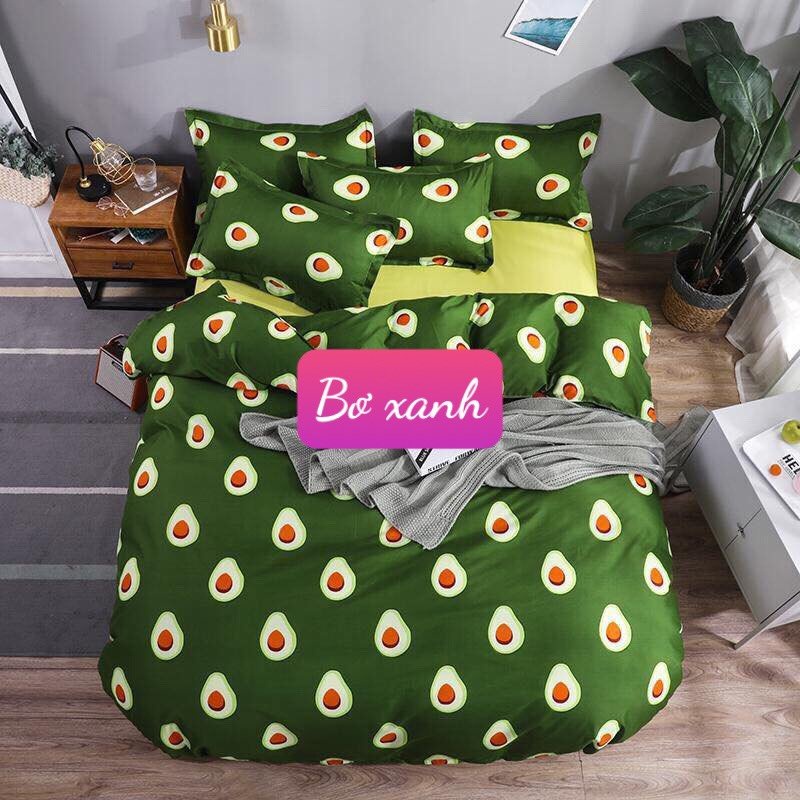 Ga giường bo chun cotton Poly Hàn Quốc 1m6x2m,1m8x2m,vịt vàng