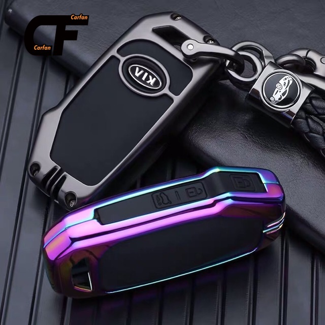 KIA Ốp khoá kim loại lót cao su Vỏ bảo vệ chìa khóa KIA CERATO 2021