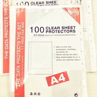 Bìa lỗ A4  (100 cái/ xấp) phổ biến trong mọi văn phòng