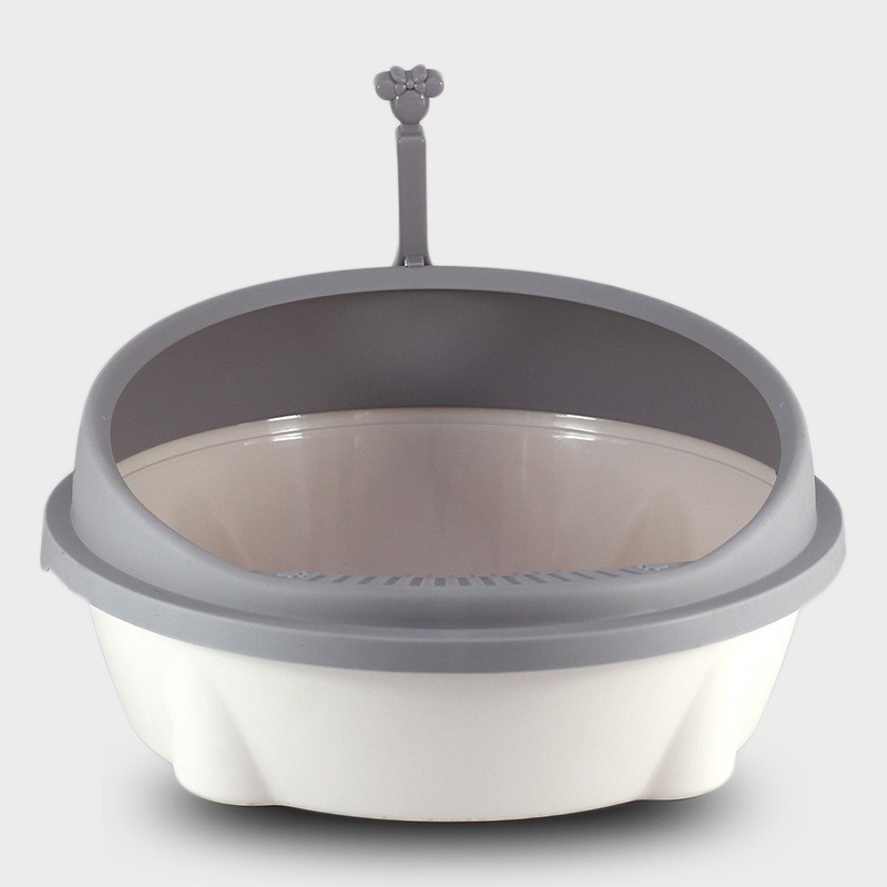 [Tặng Xẻng] Khay vệ sinh cho mèo hình trứng (M~40*36*18cm)