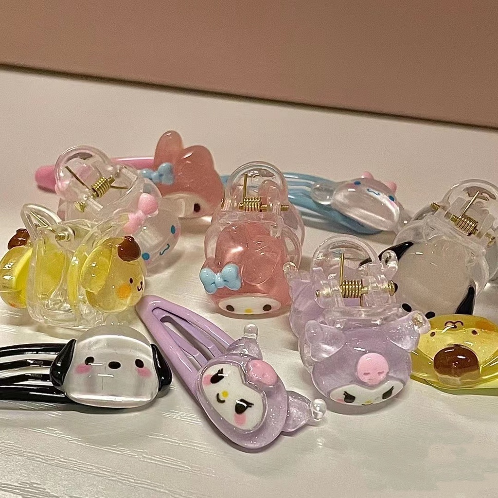 Kẹp Tóc Trong Suốt Thiết Kế Đáng Yêu Thời Trang Hàn Quốc Cho Nữ