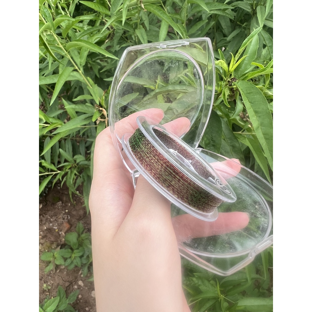 Cước câu cá tàng hình dây câu cá Nylon Speckle tải cá tốt dùng làm dây trục câu cá dài 100m