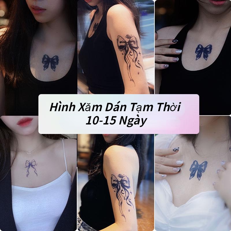 【SIYA Magic Tattoo】Hình Xăm Dán Tạm Thời 15 Ngày Bươm bướm Cá Voi Chống Nước 10CM*6CM SIYA MAGIC TATTOO