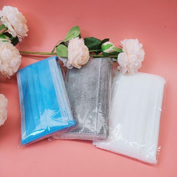 Hộp 50 chiếc khẩu trang y tế 4 lớp kháng khuẩn nhiều màu