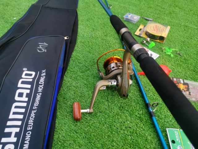 Bộ Cần Câu Đầy Đủ Nhất Cho Người Mới Cần Shimano Đặc , Máy Yumoshi LC , Đầy Đủ Phụ kiện  Combo đầy đủ