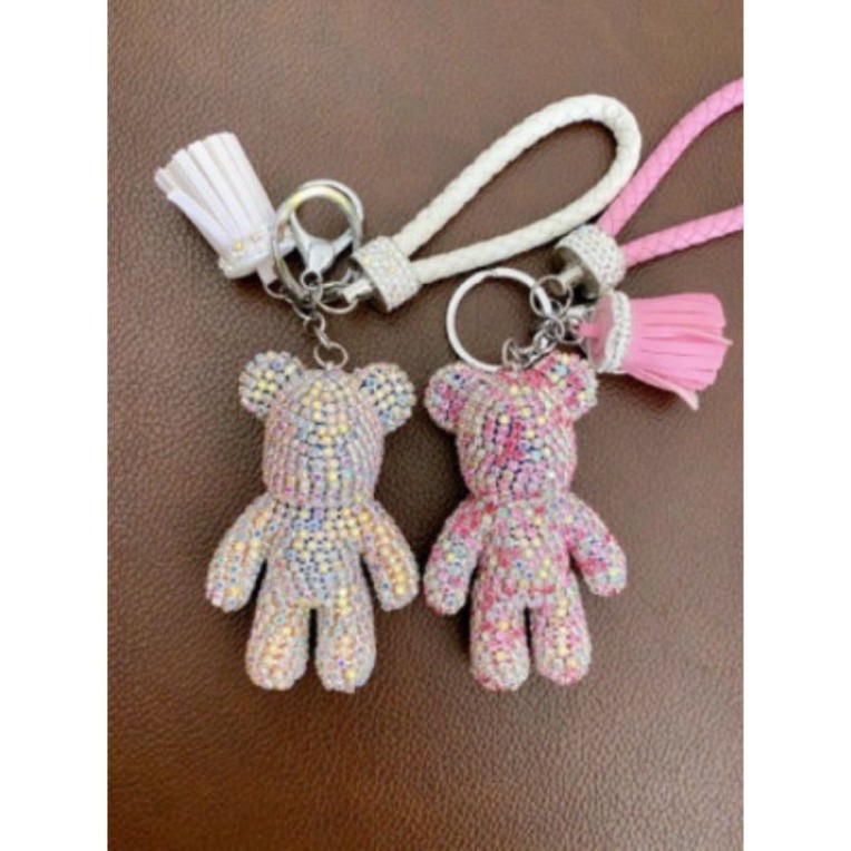 Phụ kiện gấu đá treo túi xinh xắn xinh